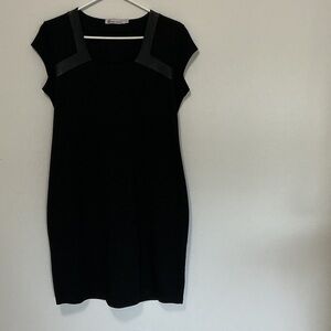 Classic Black Cap-Sleeve Dress